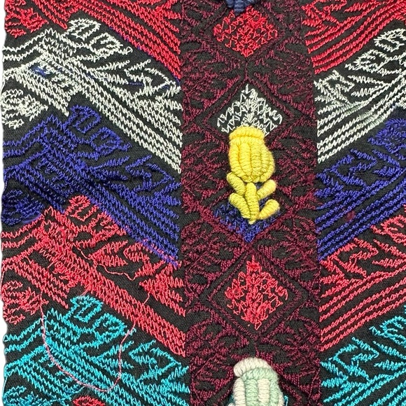 FREE PEOPLE: Misty Meadows Black Embroidered Boho Festival Mini Dress -Size 12 - Picture 8 of 11